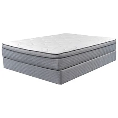 Queen Euro Top Innerspring Mattress and 9" Regular Hight Wood Foundation